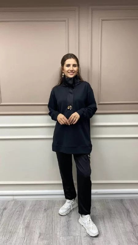 Missemramiss S3709 Siyah İkili Spor Takım