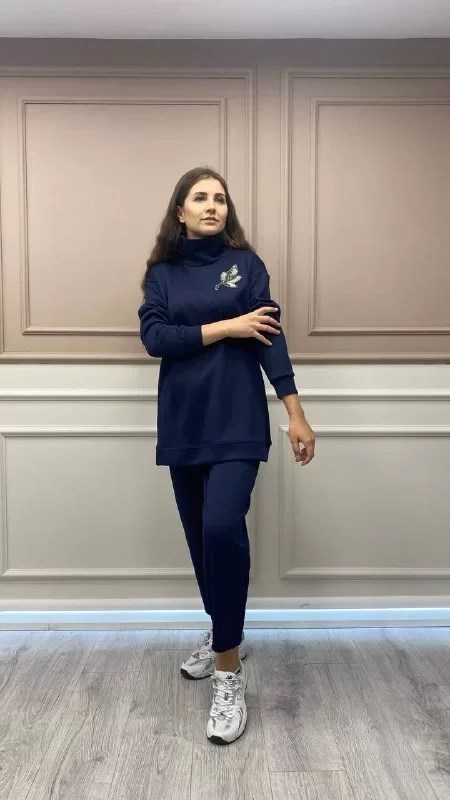 Missemramiss T3737 Lacivert Scuba Tunik