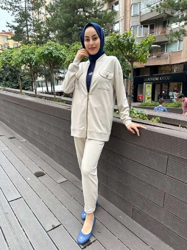Missemramiss T4484 Bej İkili Takım
