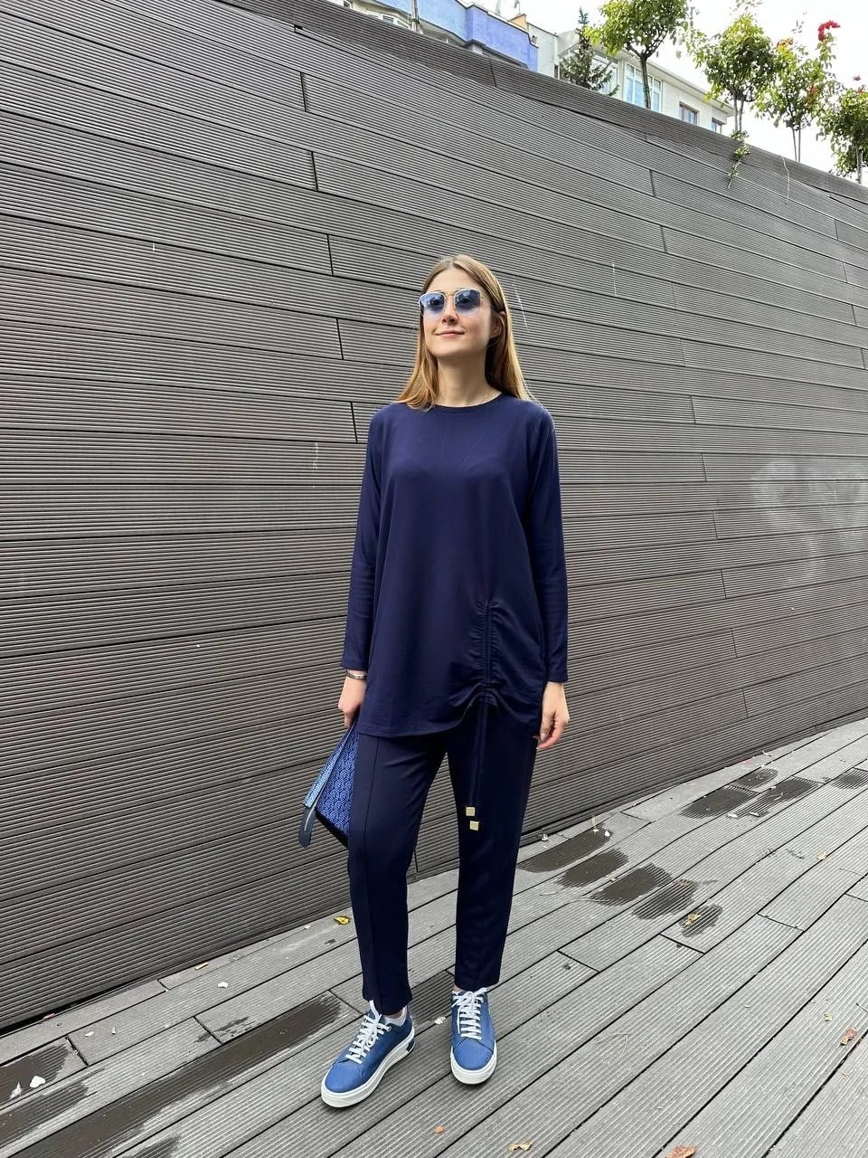 Missemramiss T4628 Lacivert Basic Tunik