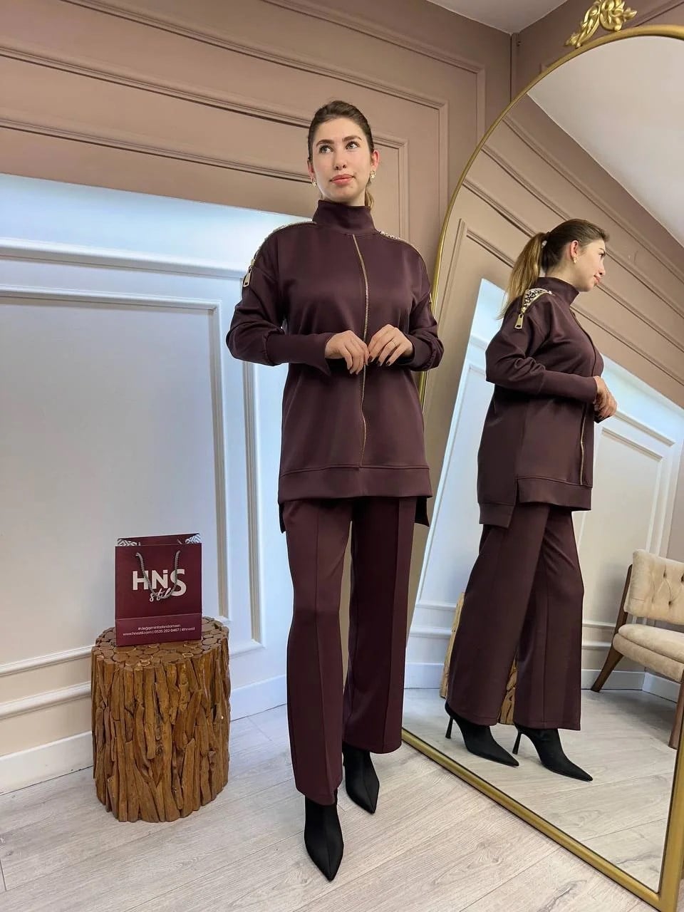 Missemramiss T4688 Mürdüm Canella Taşlı Takım