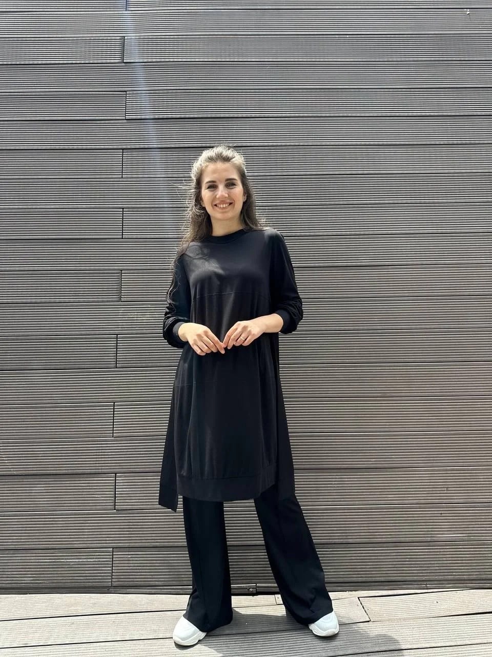 Misswhence 33033 Siyah Penye Tunik