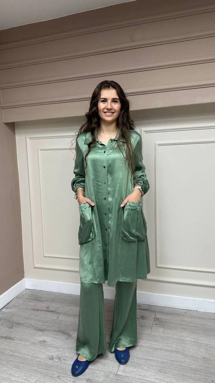 Misswhence 33307 Mint Gömlek Takım