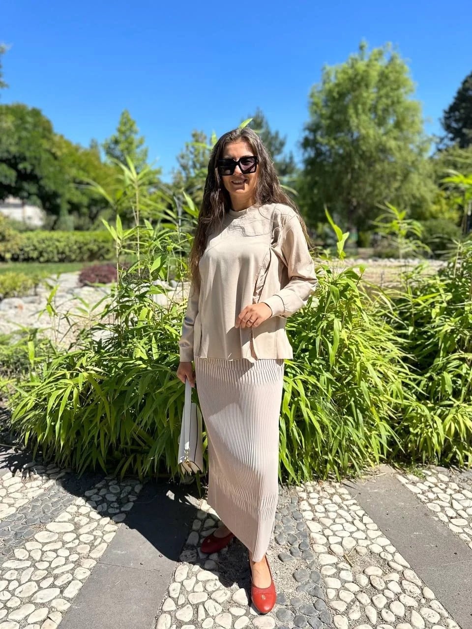 Misswhence 34029 Bej Kısa Tunik