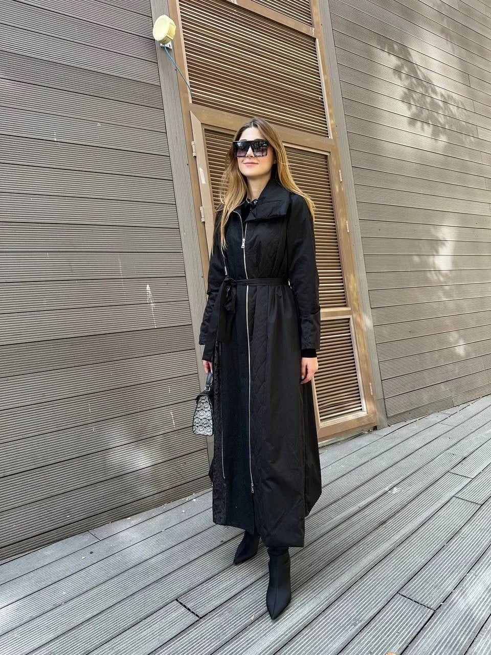 Misswhence 36514 Siyah Fermuar Detaylı Kap