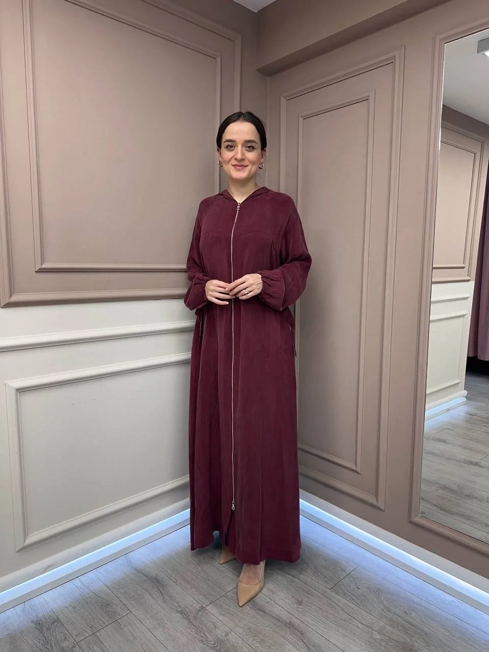 Misswhence 37513 Bordo İpek Kap