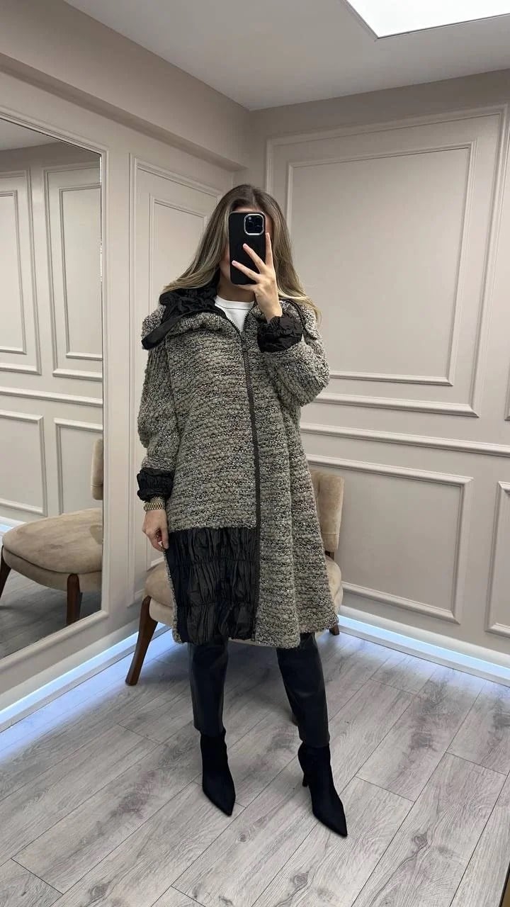 Misswhence 38422 Vizon Triko Yün Kap