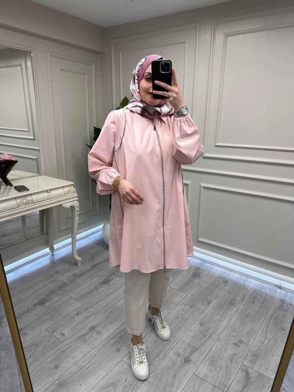 Misswhence 39302 Pembe Poplin Gömlek