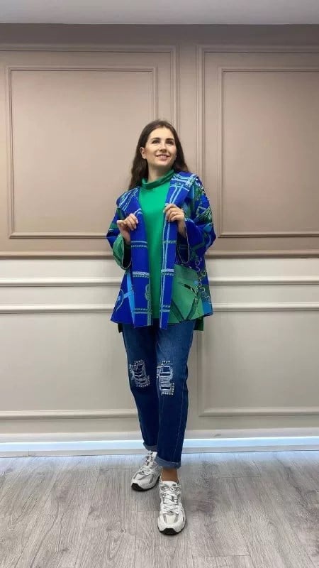 Noi 43373 Sax Scuba Kısa Kapşonlu Ceket