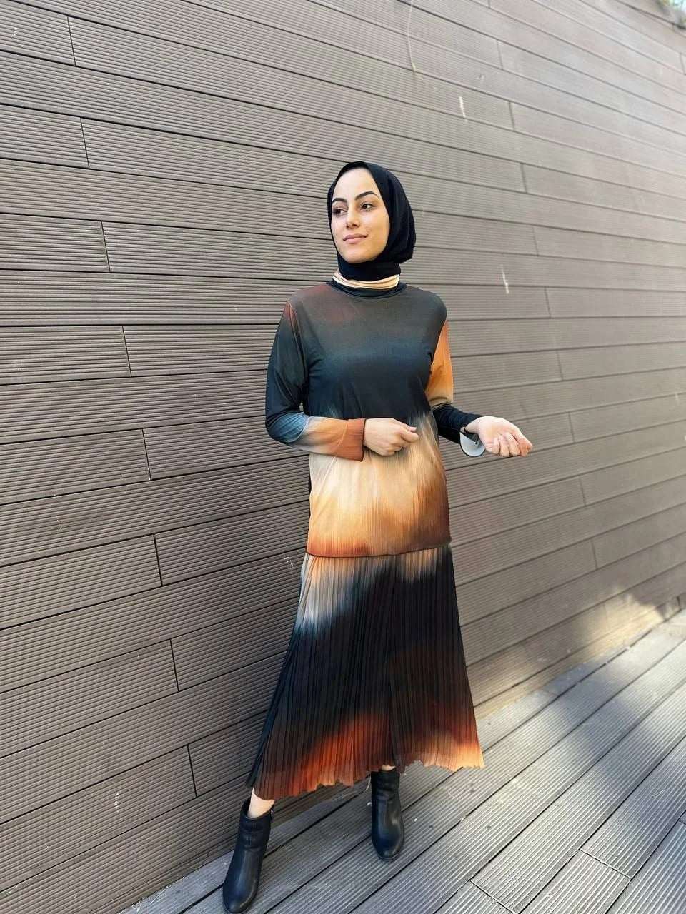 Noi 73157 Taba Jarse Balıkçı Yaka Bluz