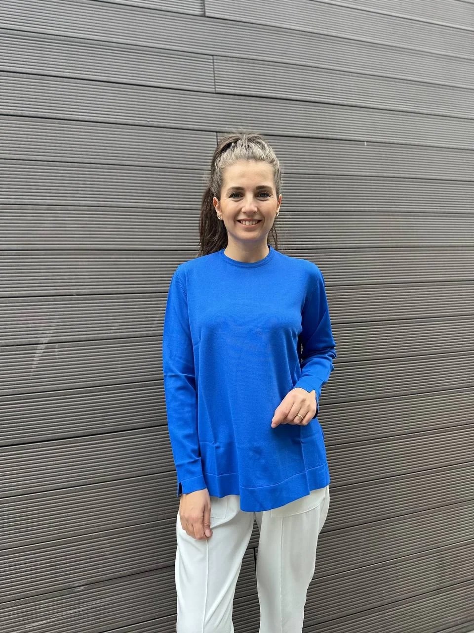 Nuss Triko 22NS-23K902 Sax Kısa Triko Tunik