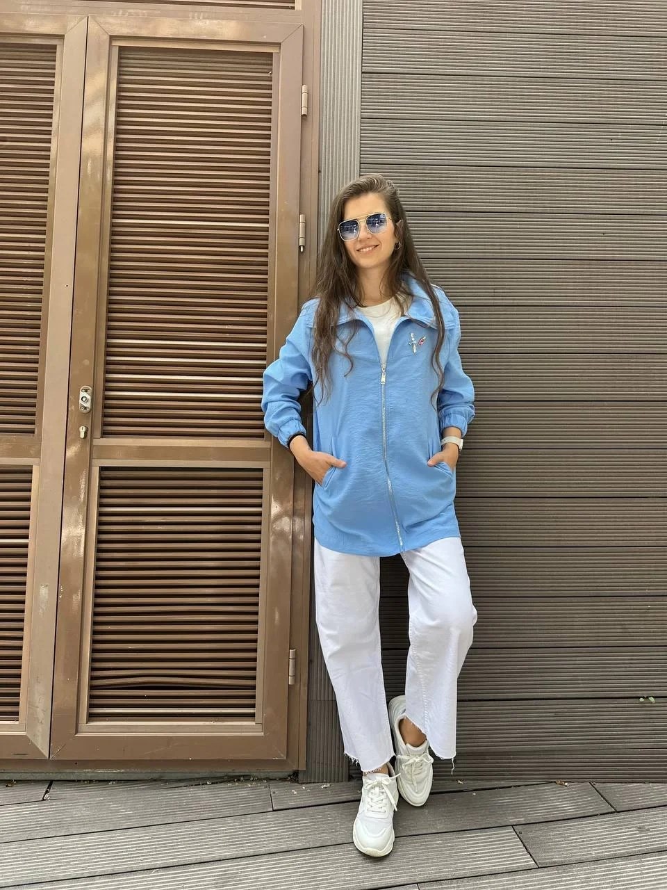Nuss Triko 23K6011 Mavi Bomber Ceket