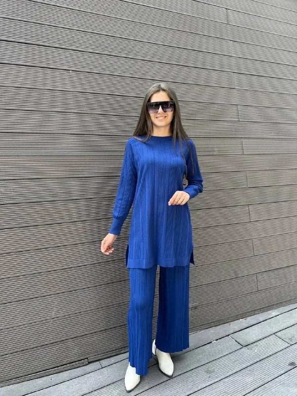 Nuss Triko 24K-610 Sax Pantolonlu Triko Takım