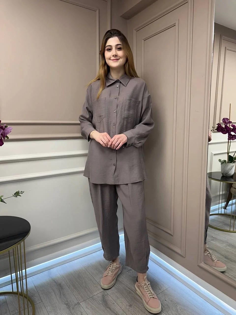 Nuss Triko 25Y1046 Çikolata Tensel Takım