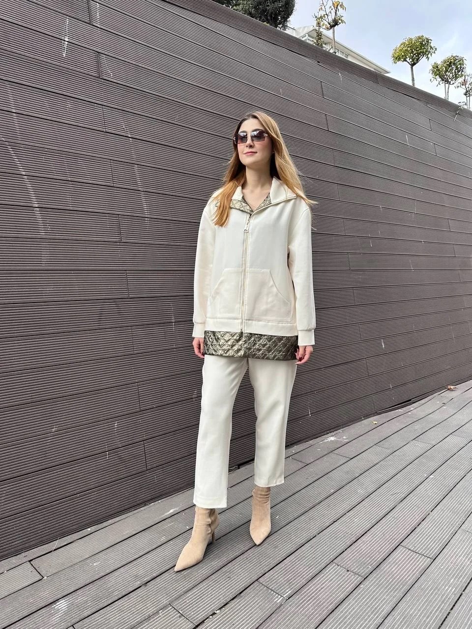 Venöve 25FWCEK0020 Ekru Cardi Takım