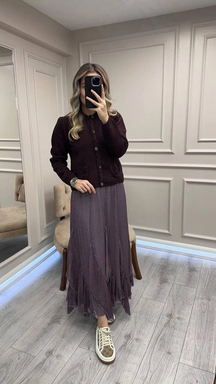 Venöve 26FWHRK0004 Bordo Becca Hırka
