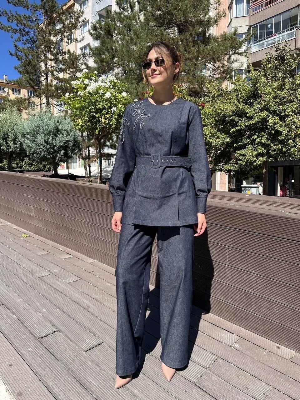 Venöve 26FWTUN0002 Lacivert Aline Takım