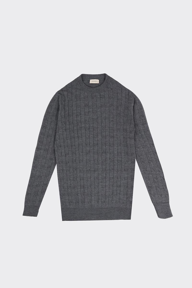 Full Fisherman Sweater Anthracite/Melange