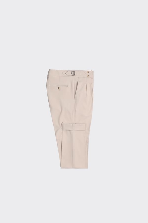 Çift Pile Pantolon Bej