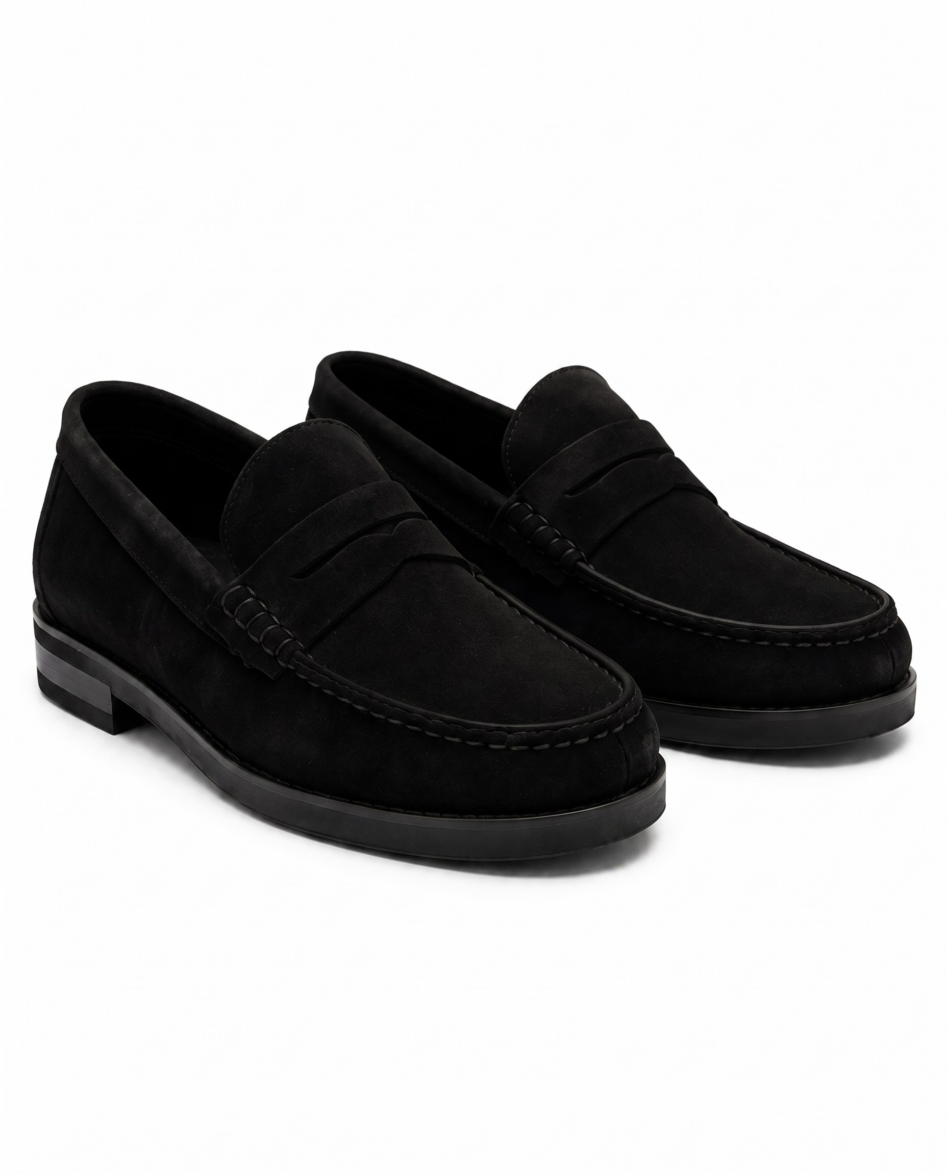 Monroe Penny Shoes Black  Süet