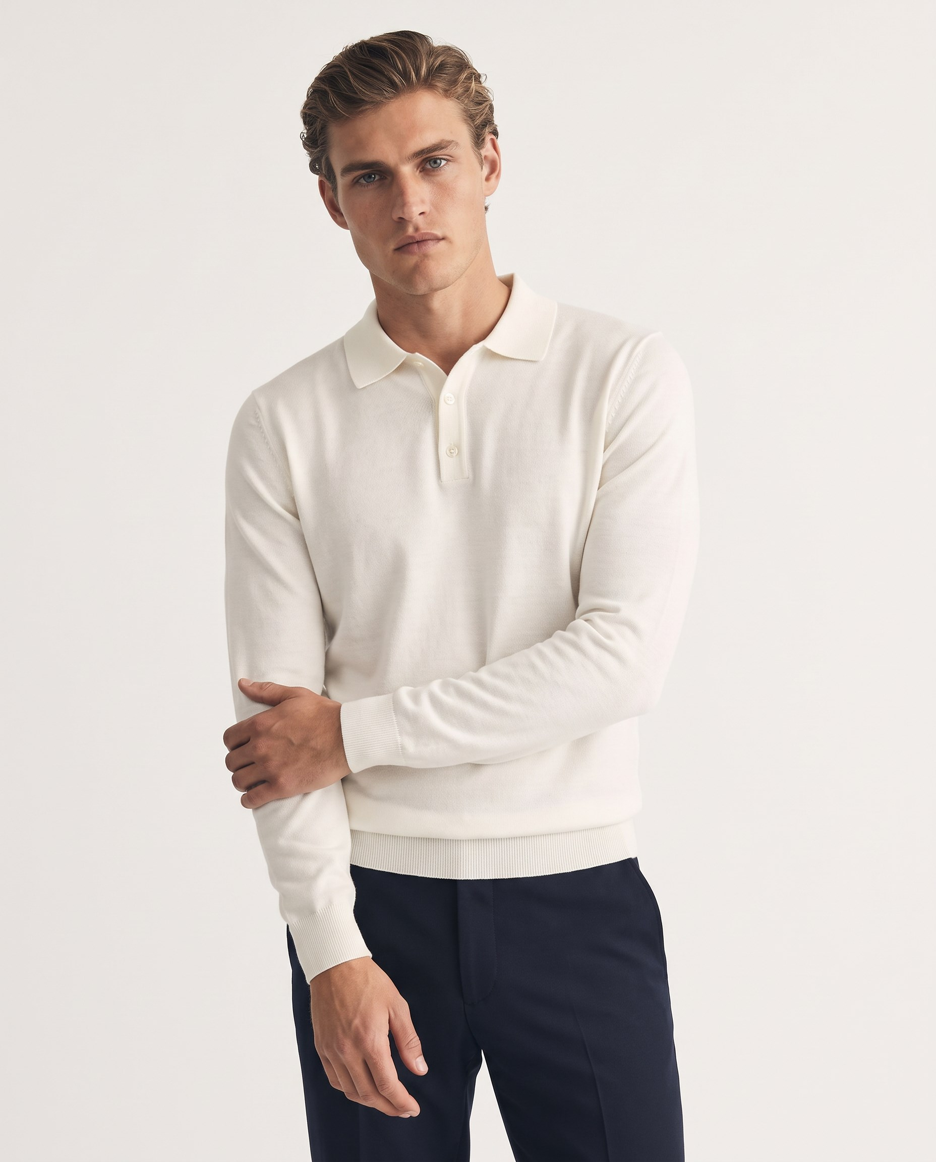 Full Fisherman Sweater Ecru