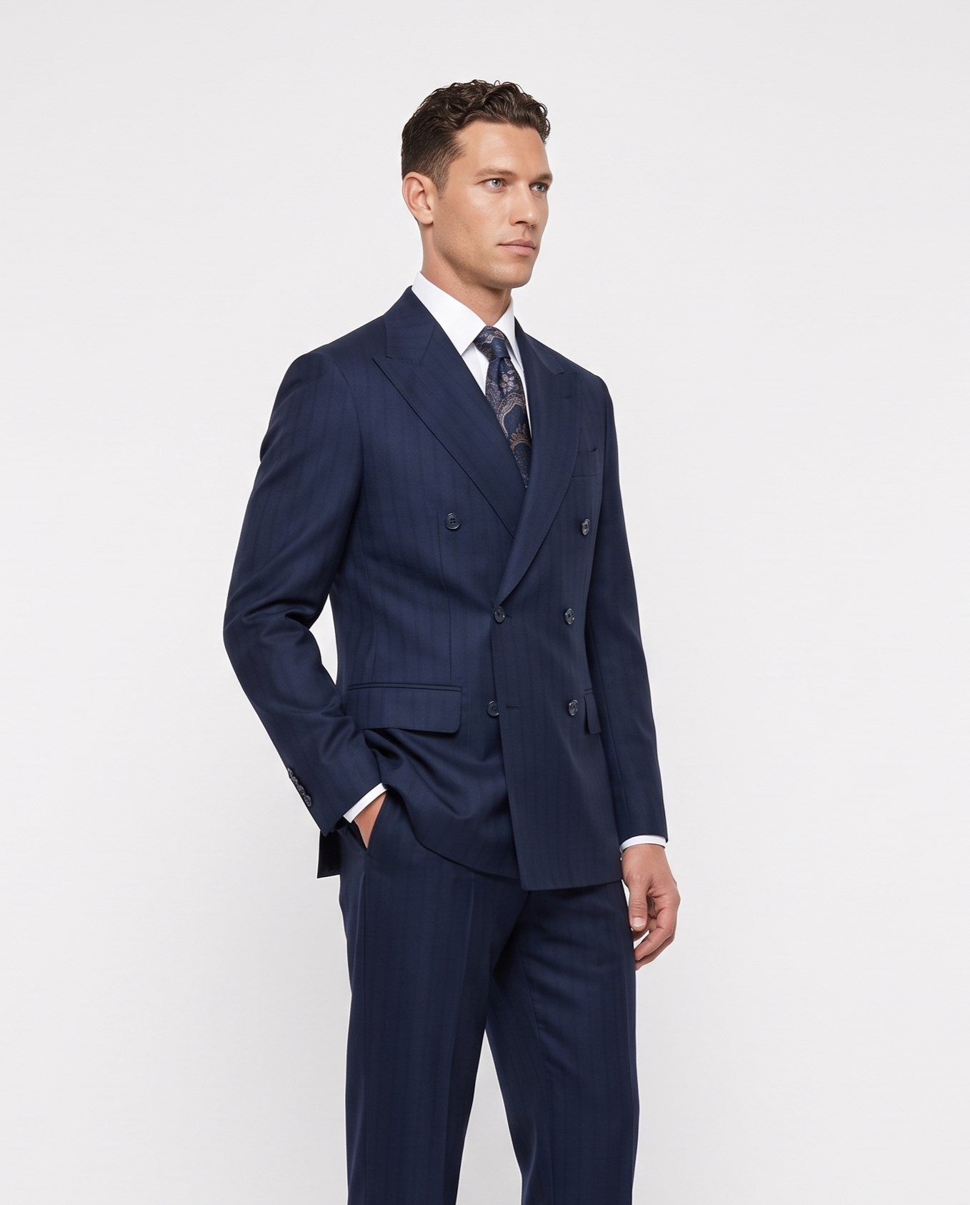 Rakkas Double-Breasted Suit Navy