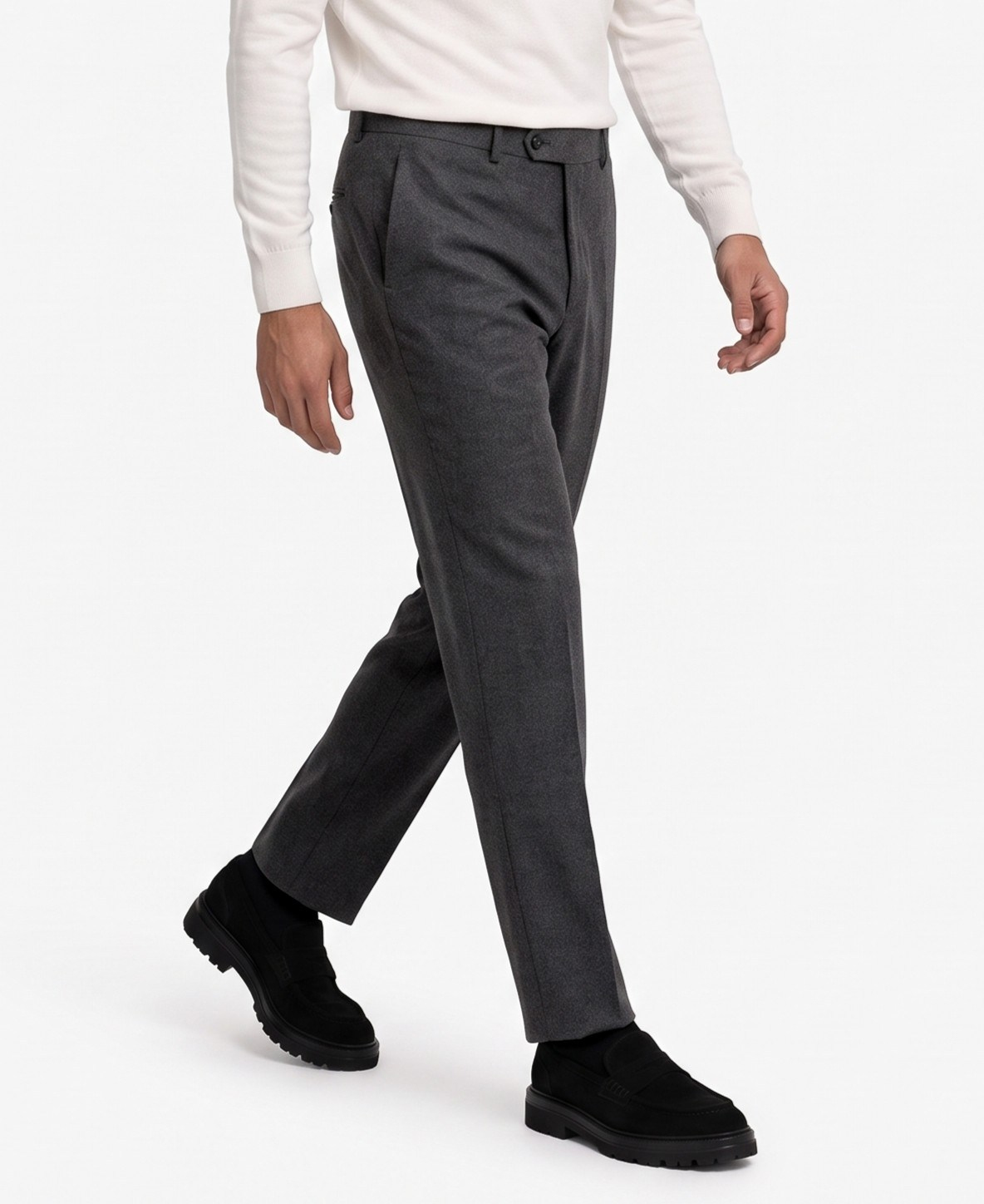 Alessa Slim Fit Pantolon Füme
