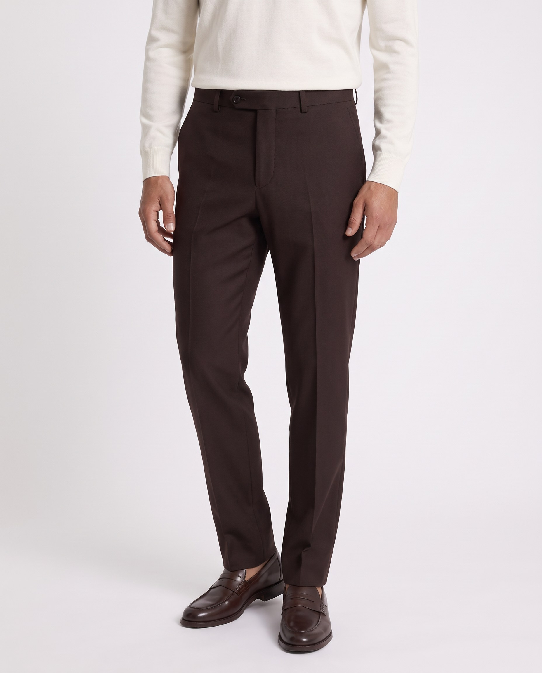 Sante Slim Fit Pantolon Kahverengi