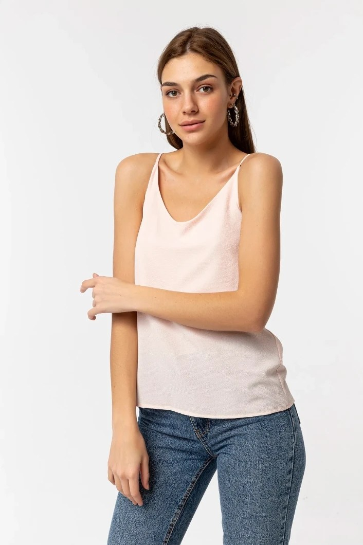 Askılı Bluz Pembe