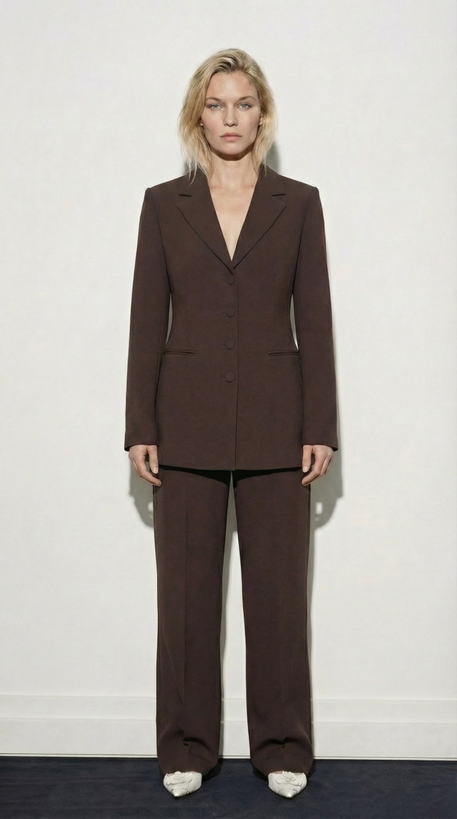 Gina Sculpt Takım Kahverengi