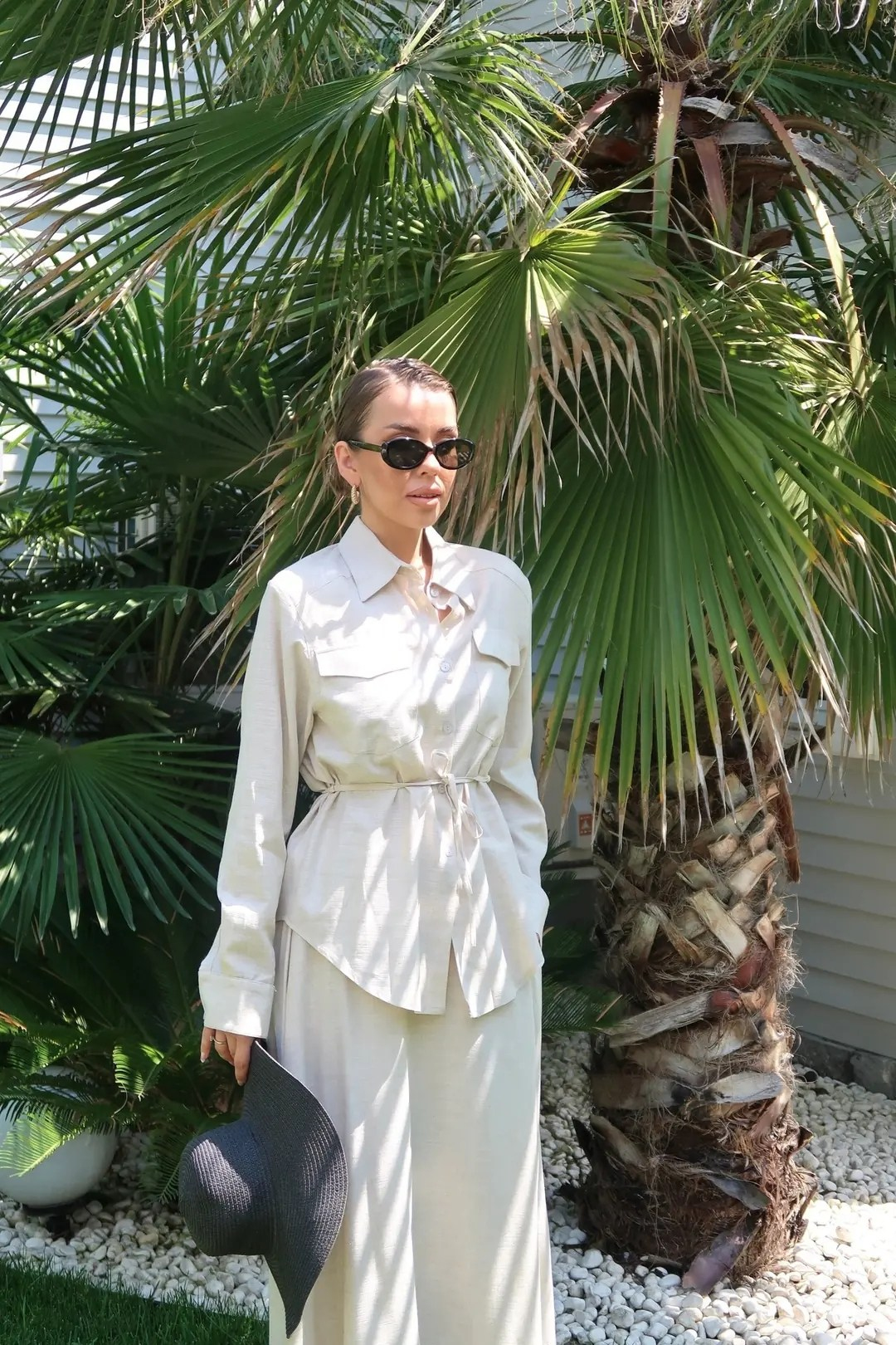 Palma Summer Jess Keten Kloş Etek Beyaz