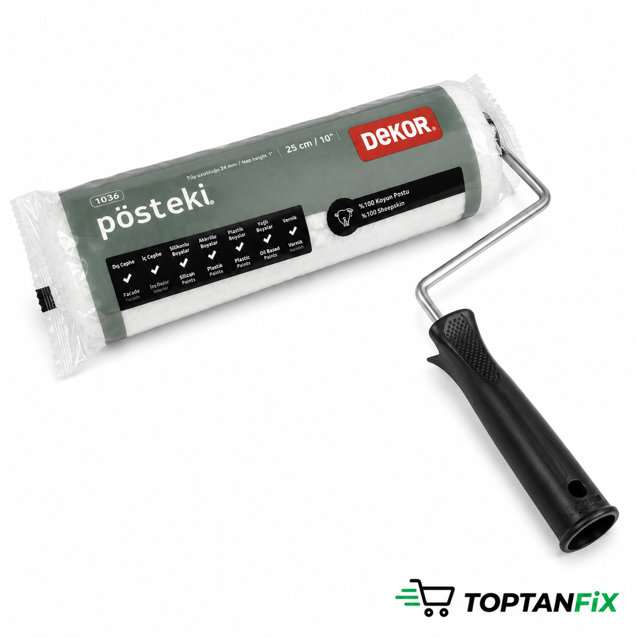 Dekor 1036 Pösteki 25 cm Boya Rulosu