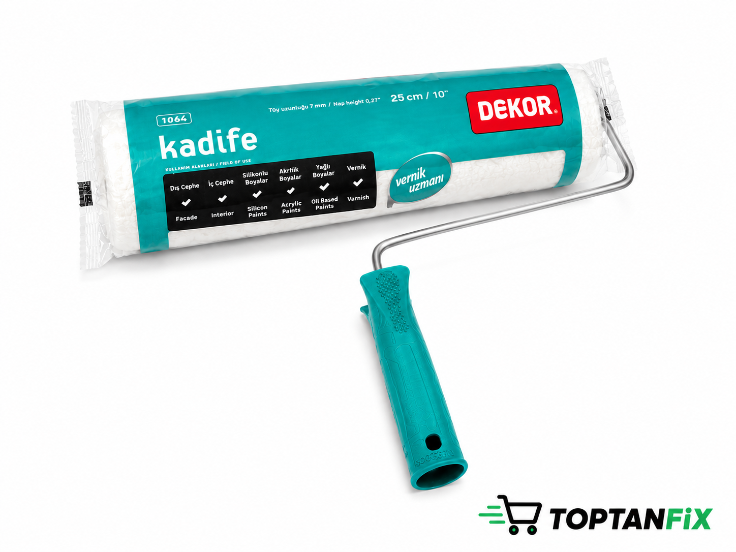 Dekor 1064 Kadife 25 cm Boya Rulosu