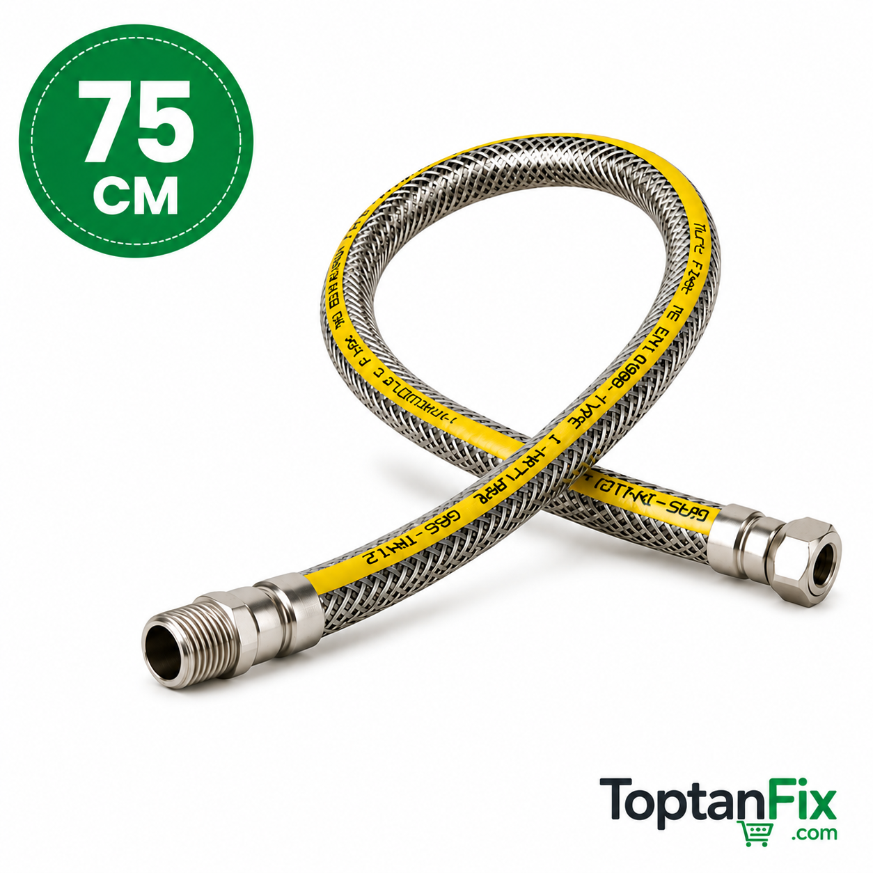 Doğalgaz Ocak Flex Hortum 75 Cm