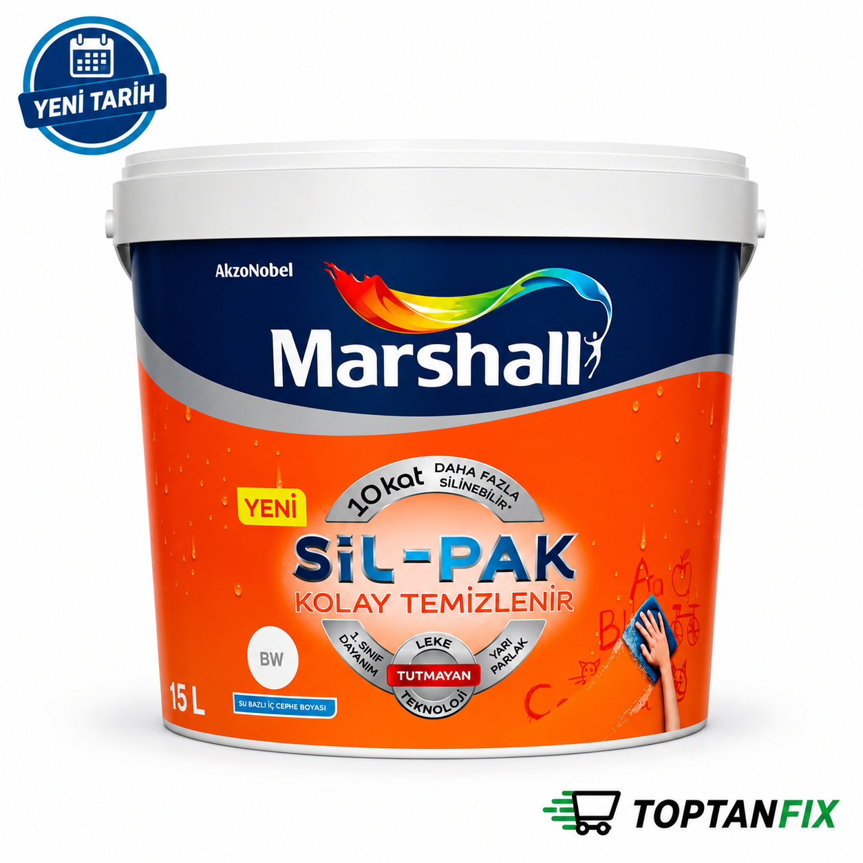 Marshall Sil-Pak Silikonlu 15 lt İç Cephe Boyası