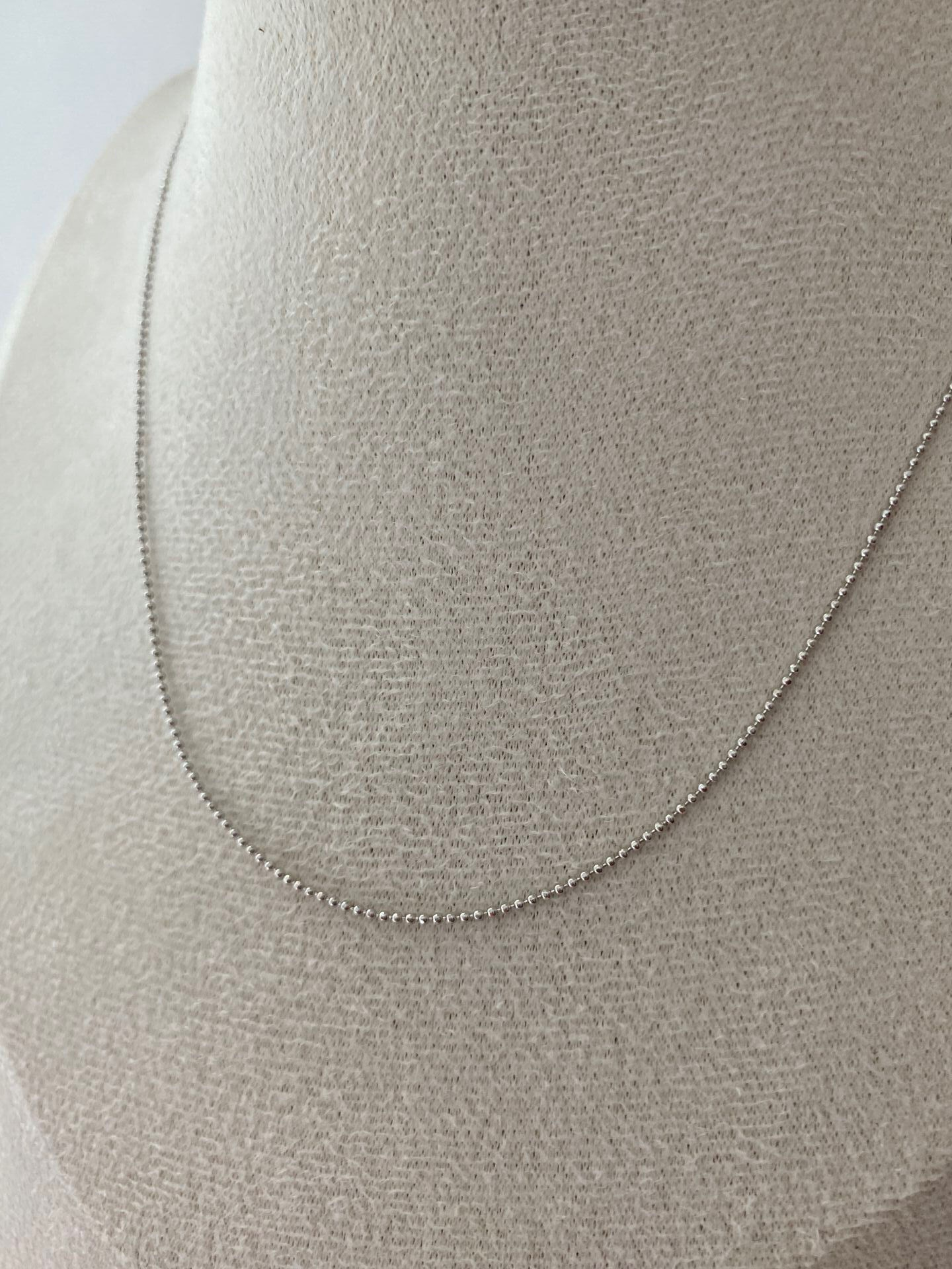 Özel Seri İnce Minimal Dorika Zincir Kolye 45cm