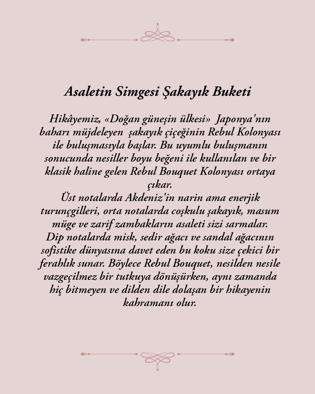 Rebul Bouquet EDC Kolonya 125 ml Pet Şişe