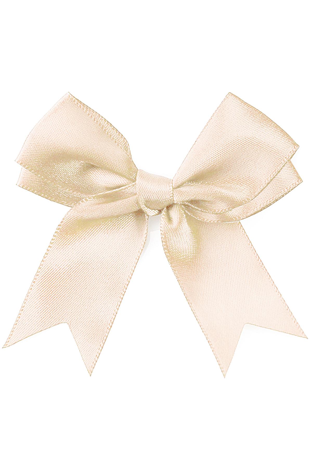 10 Adet Ekru Saten Fiyonk Süsleme Kurdele Seti 10XB-0096-EKR