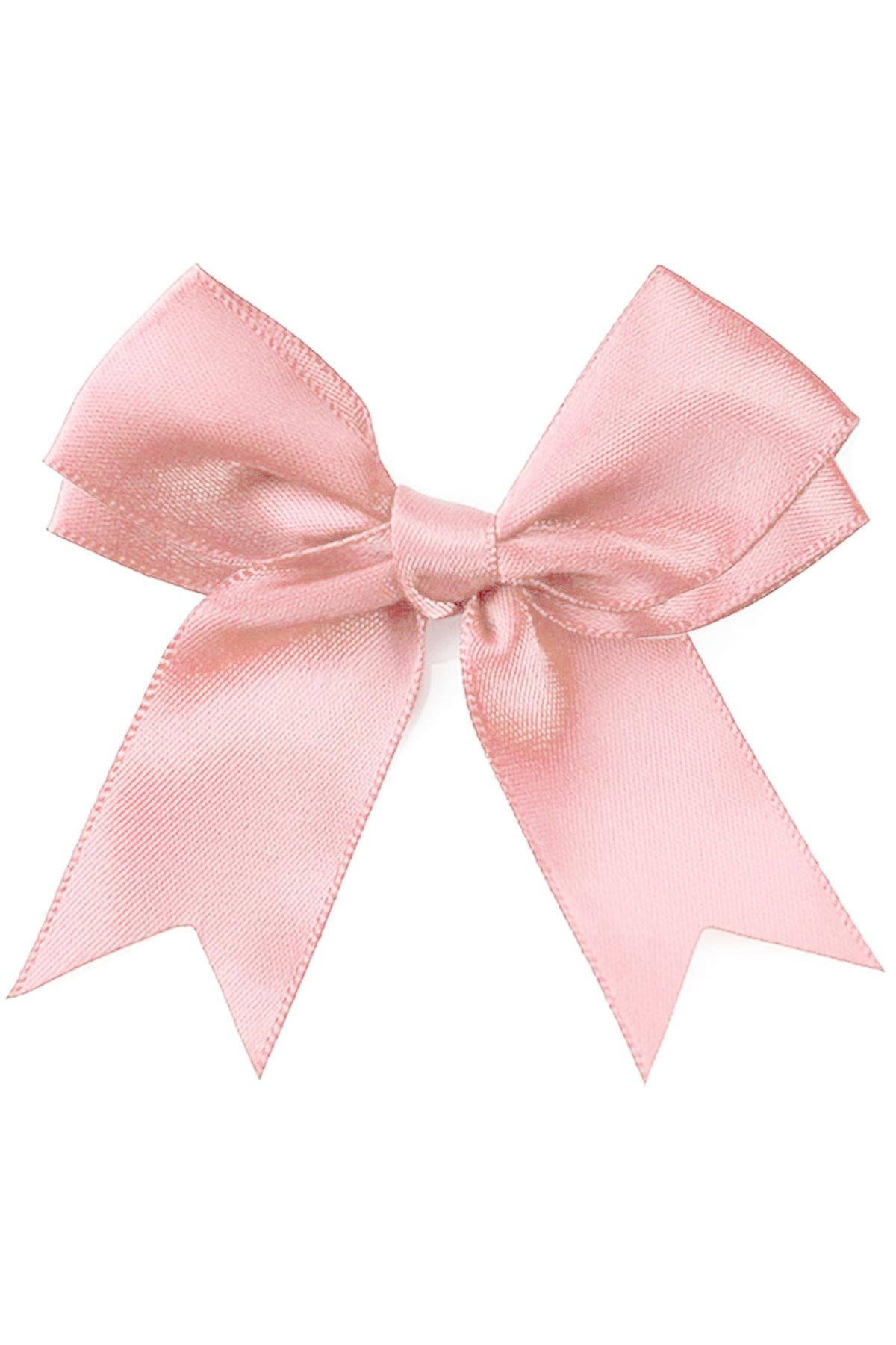 10 Adet Pembe Saten Geniş Fiyonk Süsleme Kurdele Seti 10XB-0096-PE