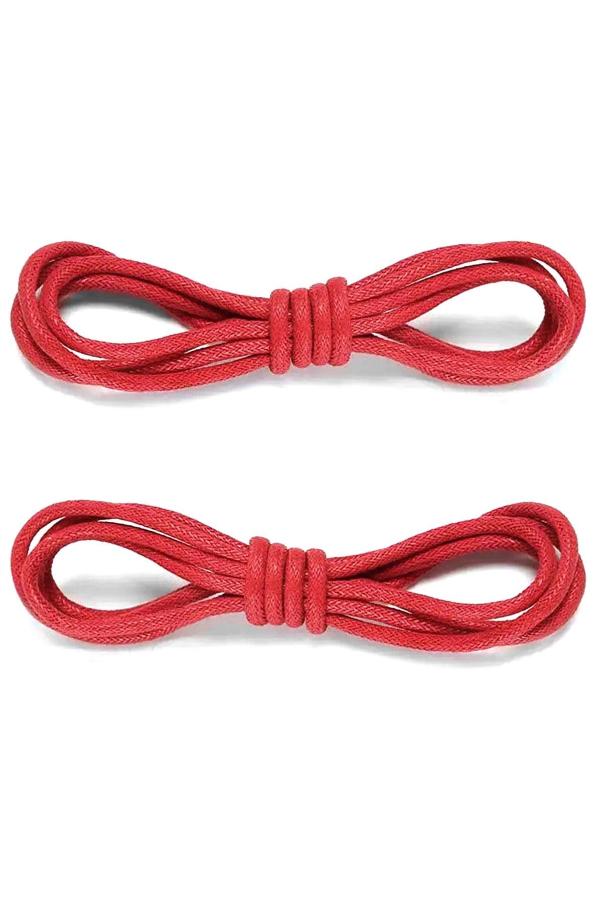 50 Cm Kırmızı Mumlu Klasik Ayakkabı Bağcığı BGCK-0003-KRMZ-50CM