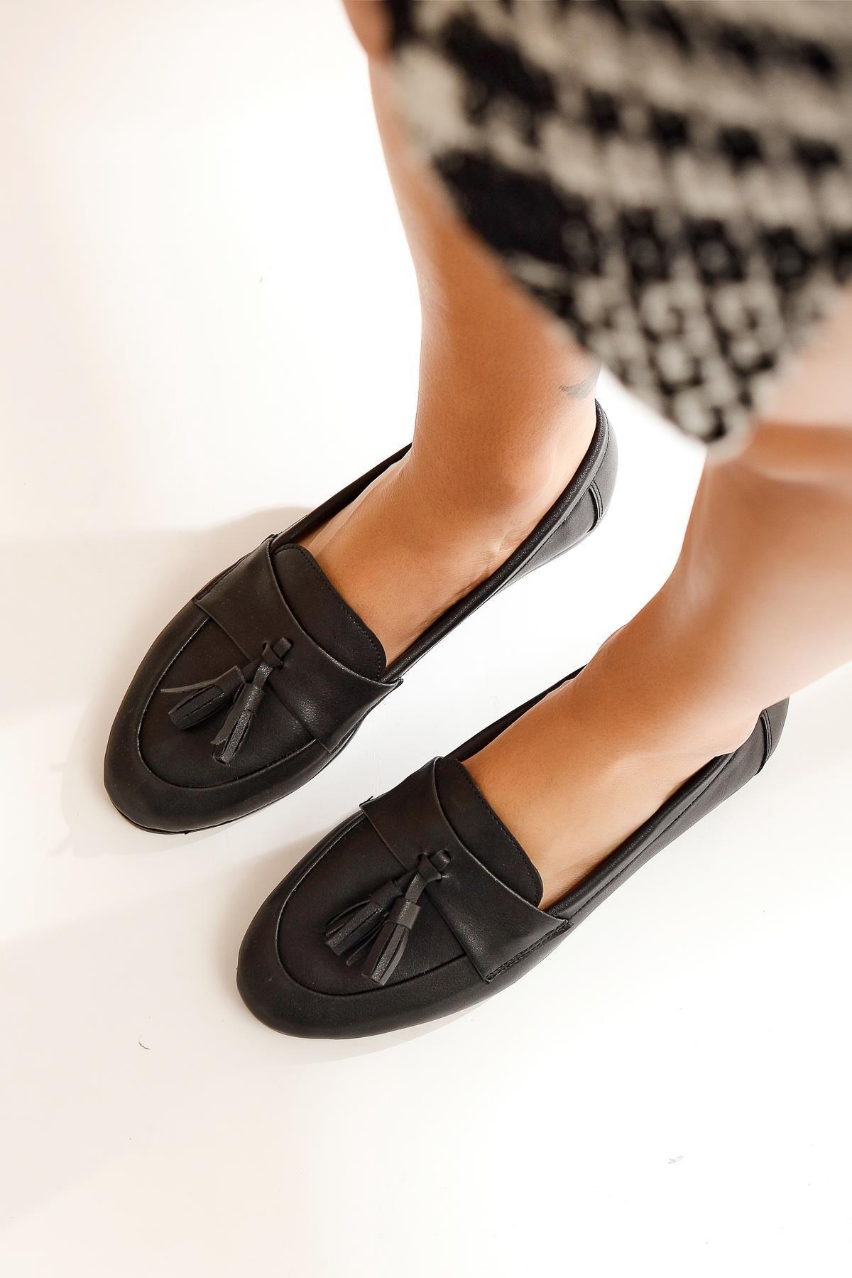 Axelle Bej Püskül Detaylı Babet