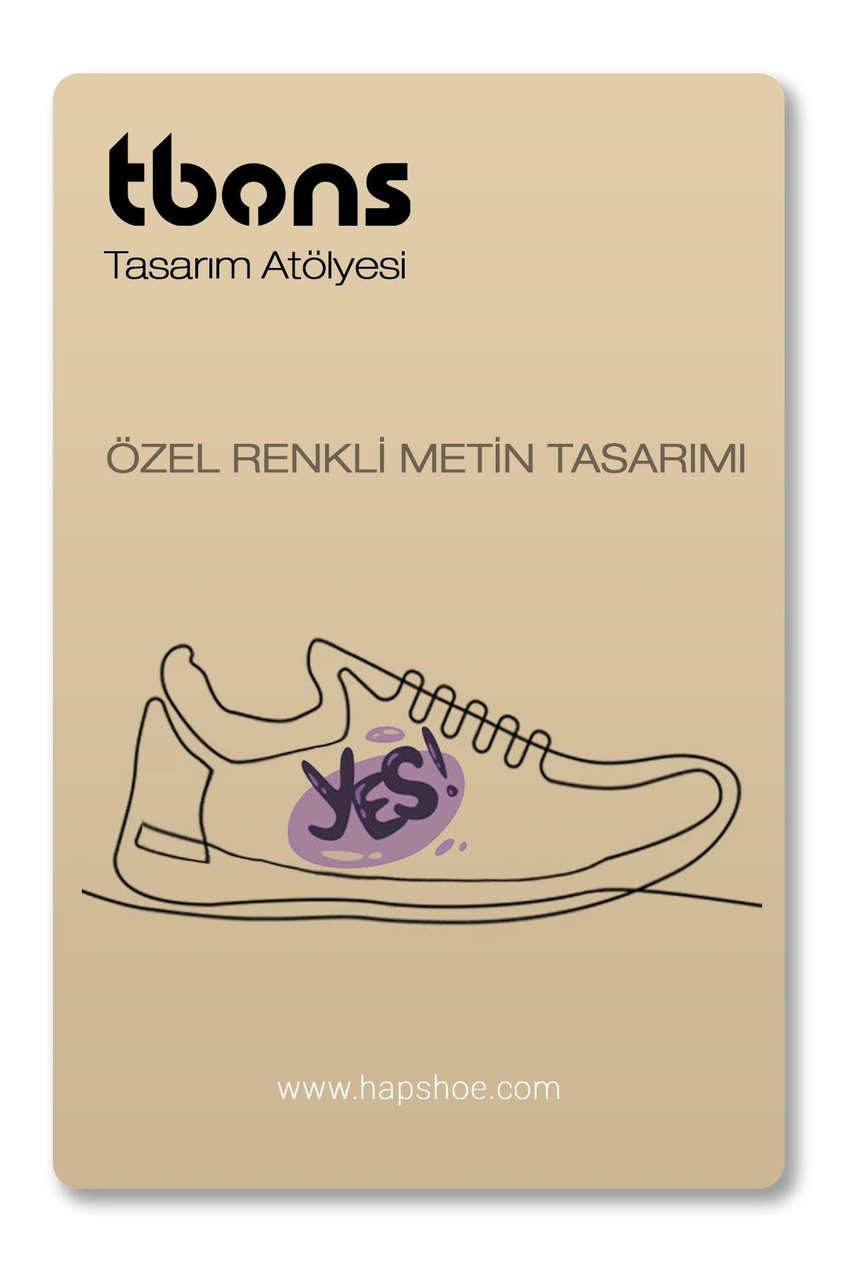 Ayakkabı İçin Özel Renkli Metin Tasarımı OZL-TSRM-PK4