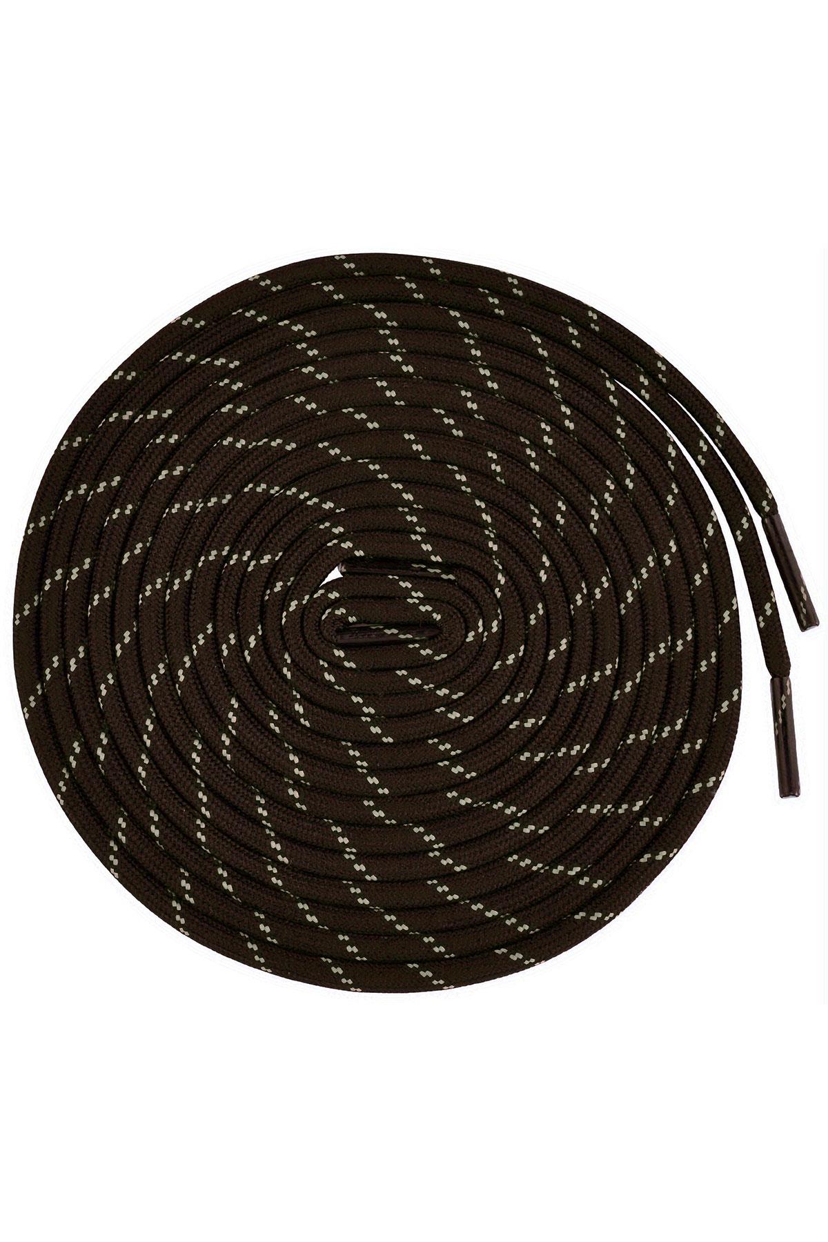 Kahverengi Kırçıllı Yuvarlak Bot Bağcığı