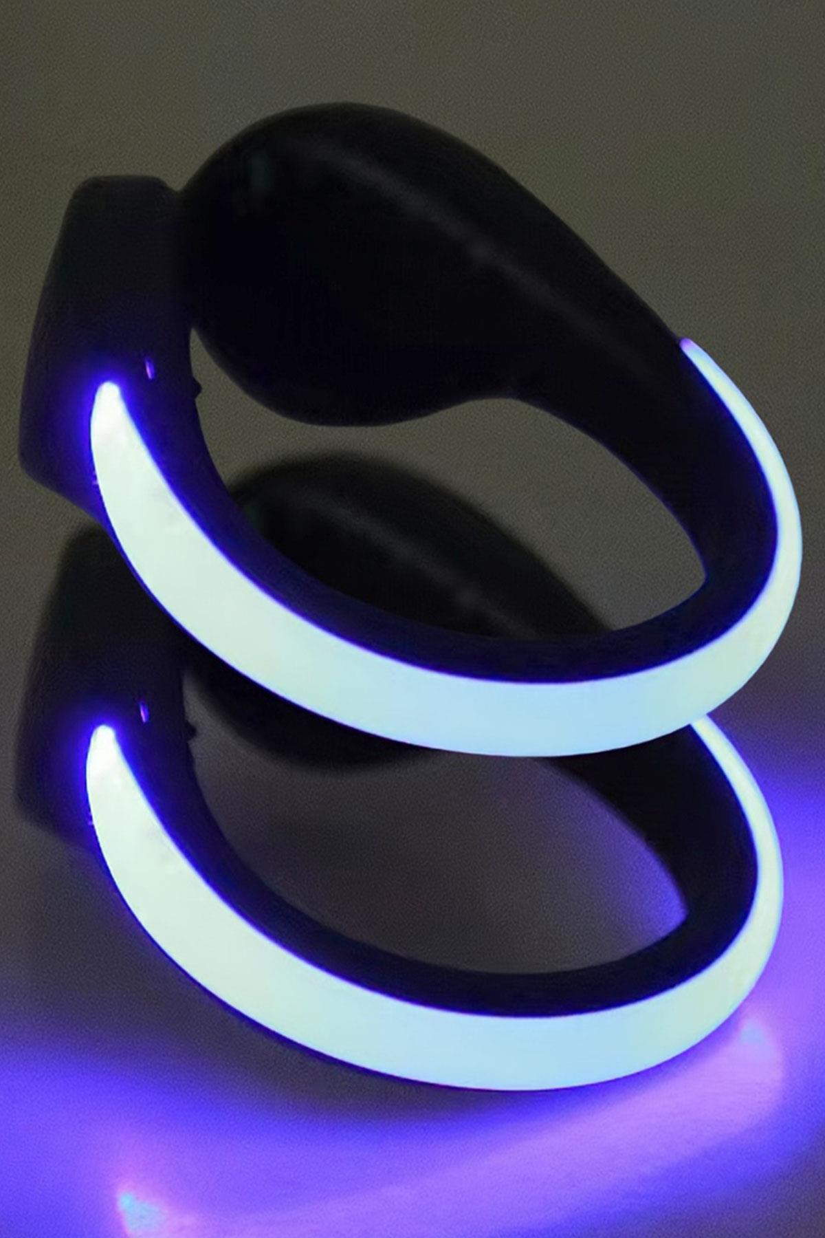 LED Mavi Işıklı Ayakkabı Koşu Klipsi