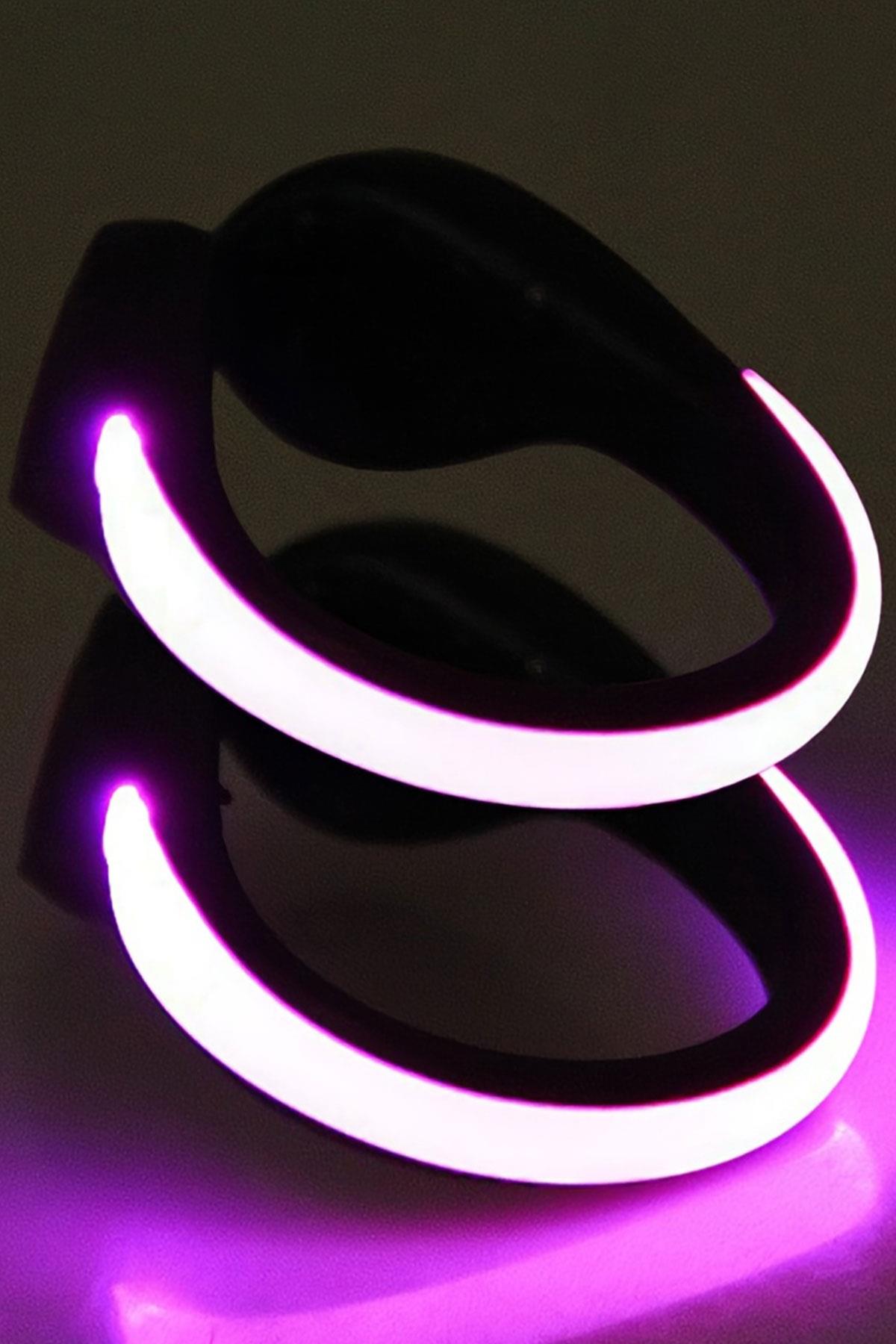 LED Pembe Işıklı Ayakkabı Koşu Klipsi