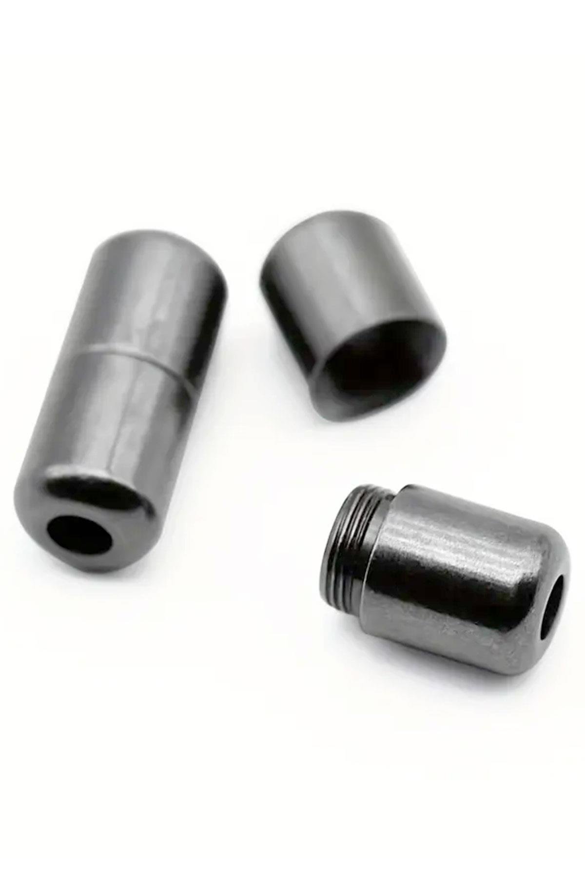 Vidalı Platin Renk 5 Çift Ayakkabı Bağcık Ucu