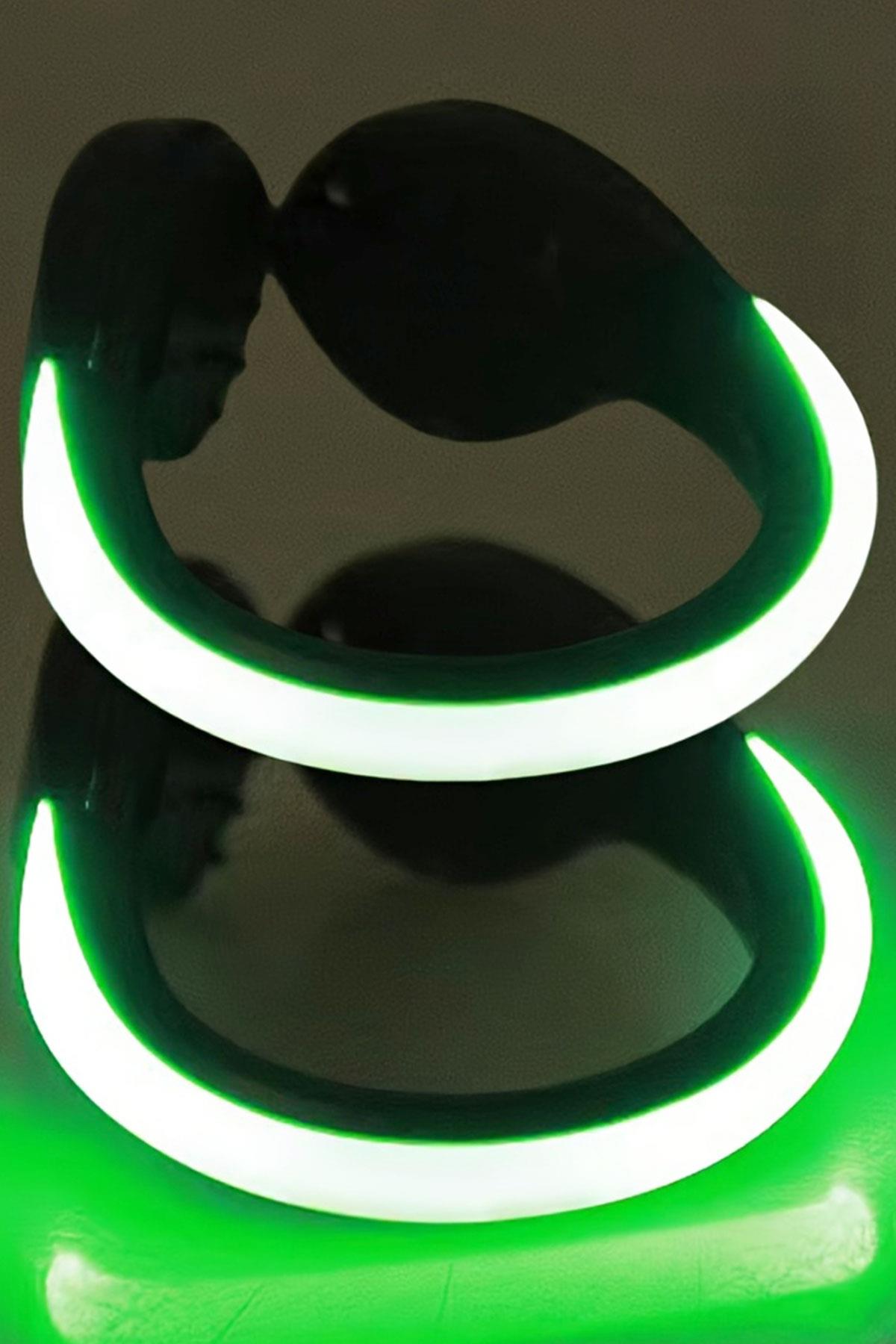 LED Yeşil Işıklı Ayakkabı Koşu Klipsi