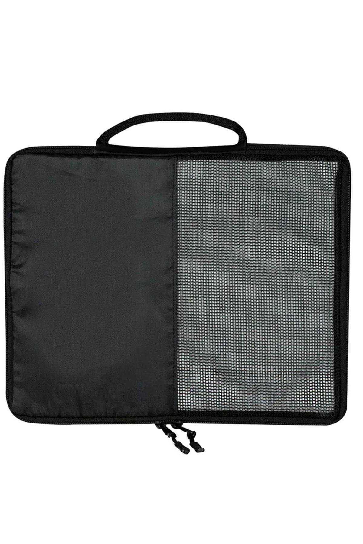 Küçük Boy 30x26x6 Siyah Valiz İçi Organizer Çanta