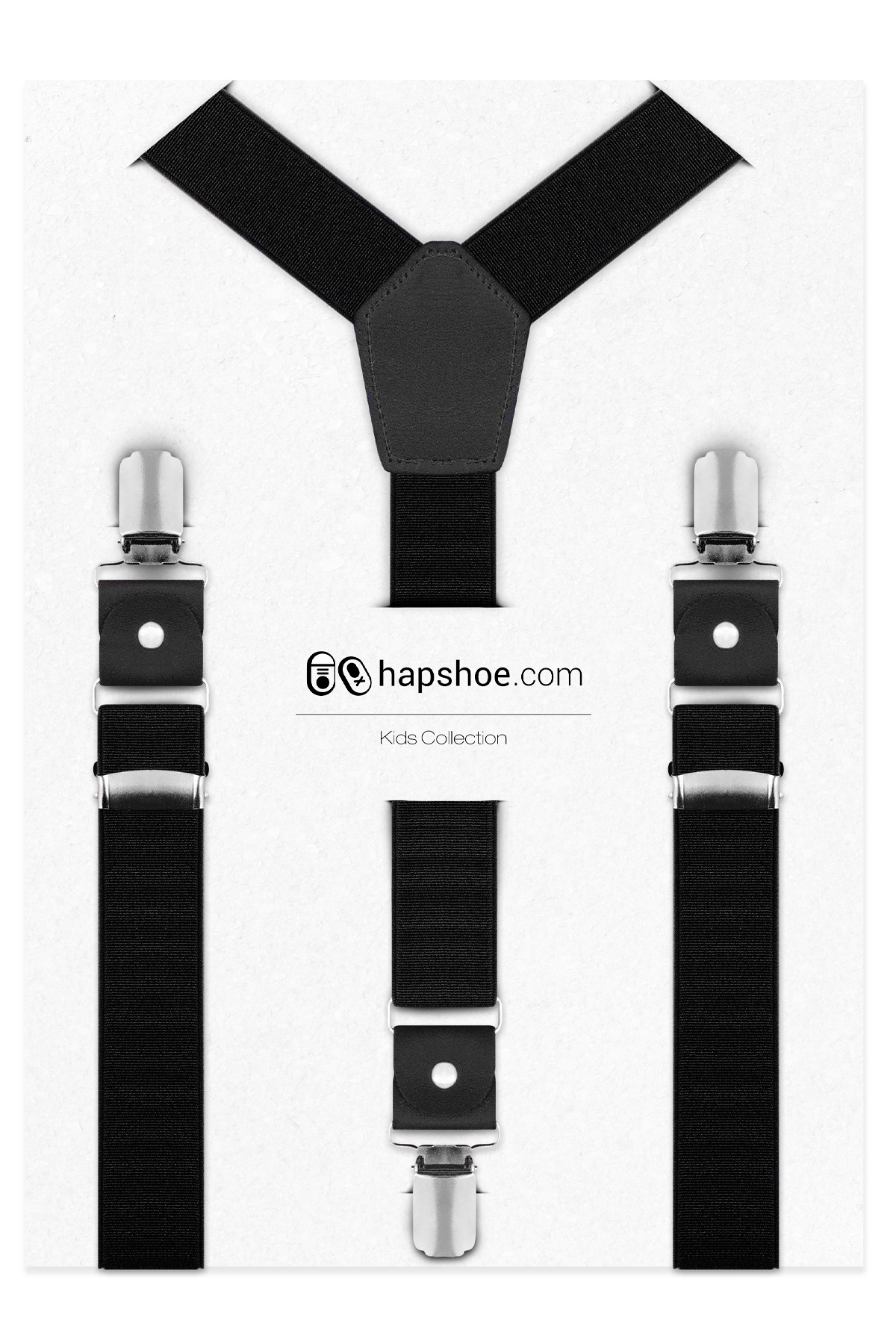 Ayarlanabilir Klipsli Siyah Çocuk Kemer Pantolon Askısı