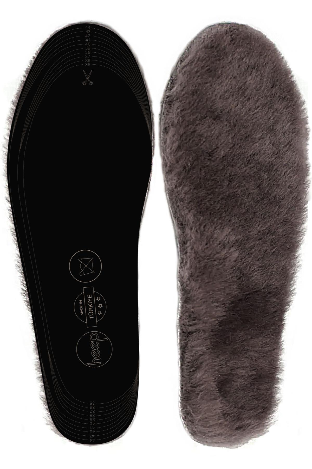 Heep Gerçek Kürklü Hakiki Deri 35-45 Numara Ayakkabı Tabanlığı